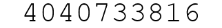 Number 4040733816.