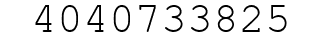 Number 4040733825.