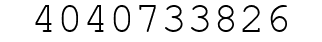 Number 4040733826.