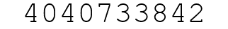 Number 4040733842.