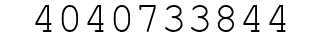 Number 4040733844.