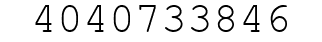 Number 4040733846.