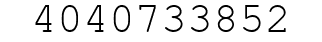 Number 4040733852.
