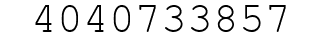 Number 4040733857.