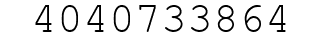 Number 4040733864.