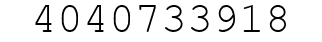 Number 4040733918.