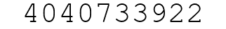 Number 4040733922.