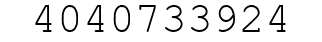 Number 4040733924.