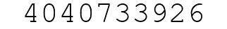 Number 4040733926.