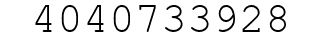 Number 4040733928.