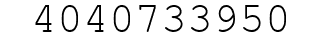 Number 4040733950.