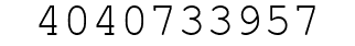 Number 4040733957.