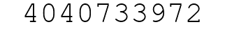 Number 4040733972.