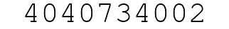Number 4040734002.