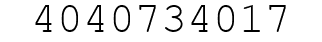 Number 4040734017.