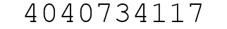 Number 4040734117.