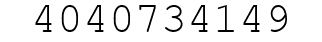 Number 4040734149.