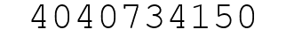 Number 4040734150.