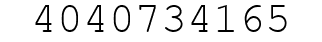 Number 4040734165.