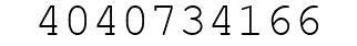 Number 4040734166.