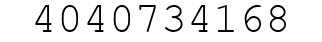 Number 4040734168.