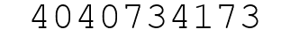 Number 4040734173.