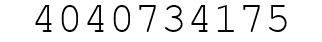 Number 4040734175.