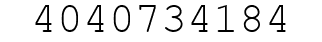 Number 4040734184.