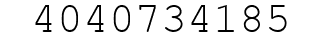 Number 4040734185.