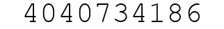 Number 4040734186.