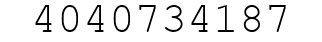 Number 4040734187.