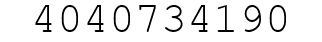 Number 4040734190.
