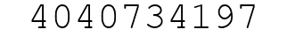 Number 4040734197.