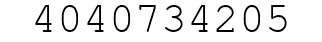 Number 4040734205.