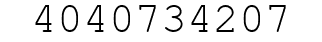Number 4040734207.