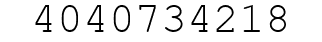 Number 4040734218.