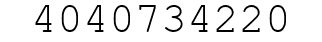 Number 4040734220.