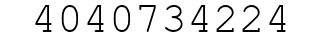Number 4040734224.