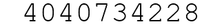 Number 4040734228.