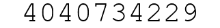 Number 4040734229.
