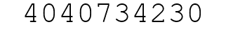 Number 4040734230.