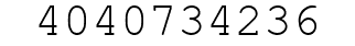 Number 4040734236.