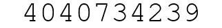 Number 4040734239.