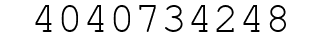 Number 4040734248.