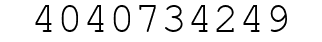 Number 4040734249.