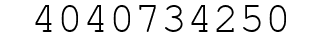 Number 4040734250.
