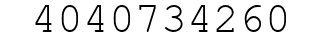 Number 4040734260.