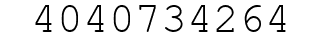 Number 4040734264.