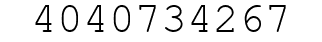 Number 4040734267.