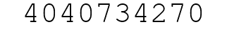 Number 4040734270.